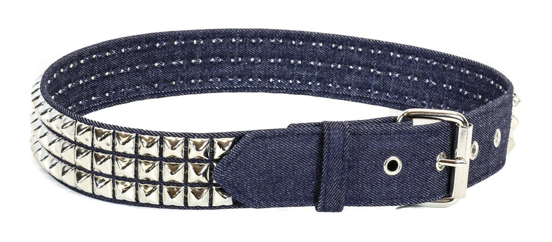Jean Fabric Denim Studded Belt