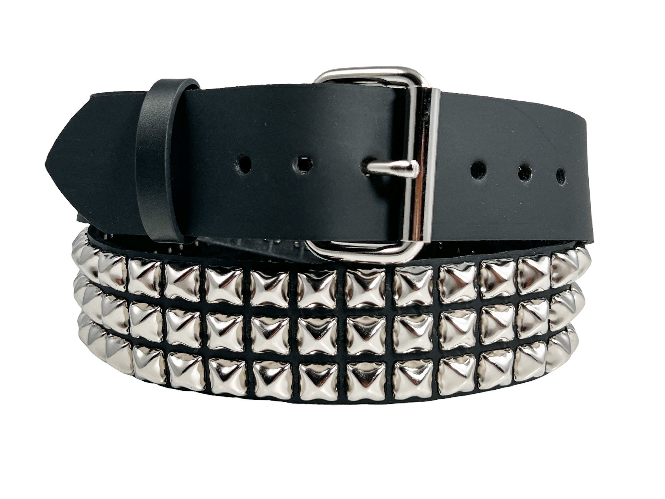 Studded Belt Genuine Leather Made in USA