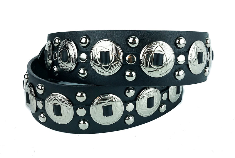 Concho Studded Punk Influenced Belt By Funk Plus