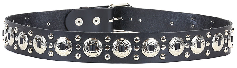 Concho Studded Punk Influenced Belt By Funk Plus