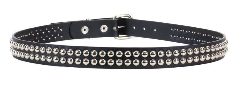 2 Row Round Studded Punk Influenced Belt By Funk Plus