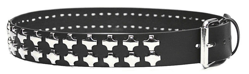 Cross Studded Bondage  Belt By Funk Plus