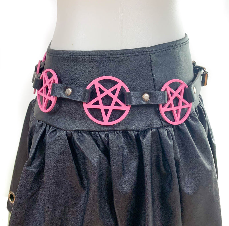 Pink Pentagram Link Belt