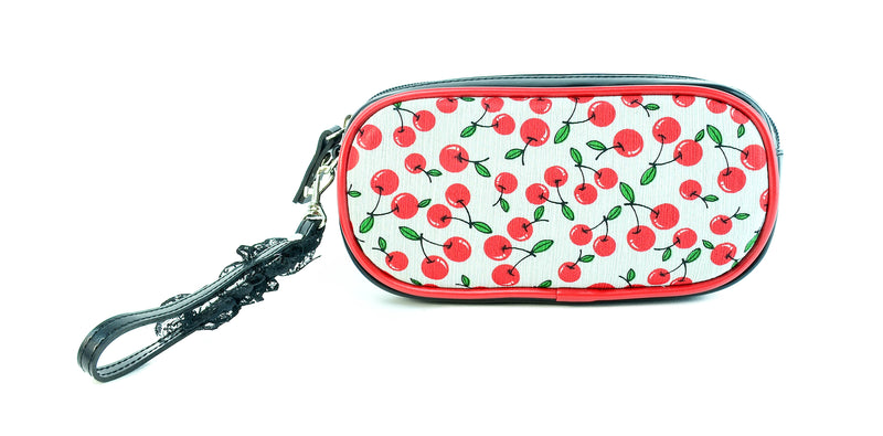 Red Wild Berry Rectangular Shape Cosmetic Bag