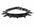 3/4" BLACK LEATHER CHOKER WITH 1" SPIKES
