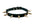 3/4" BLACK LEATHER CHOKER WITH 1" SPIKES