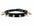 3/4" BLACK LEATHER CHOKER WITH 1" SPIKES