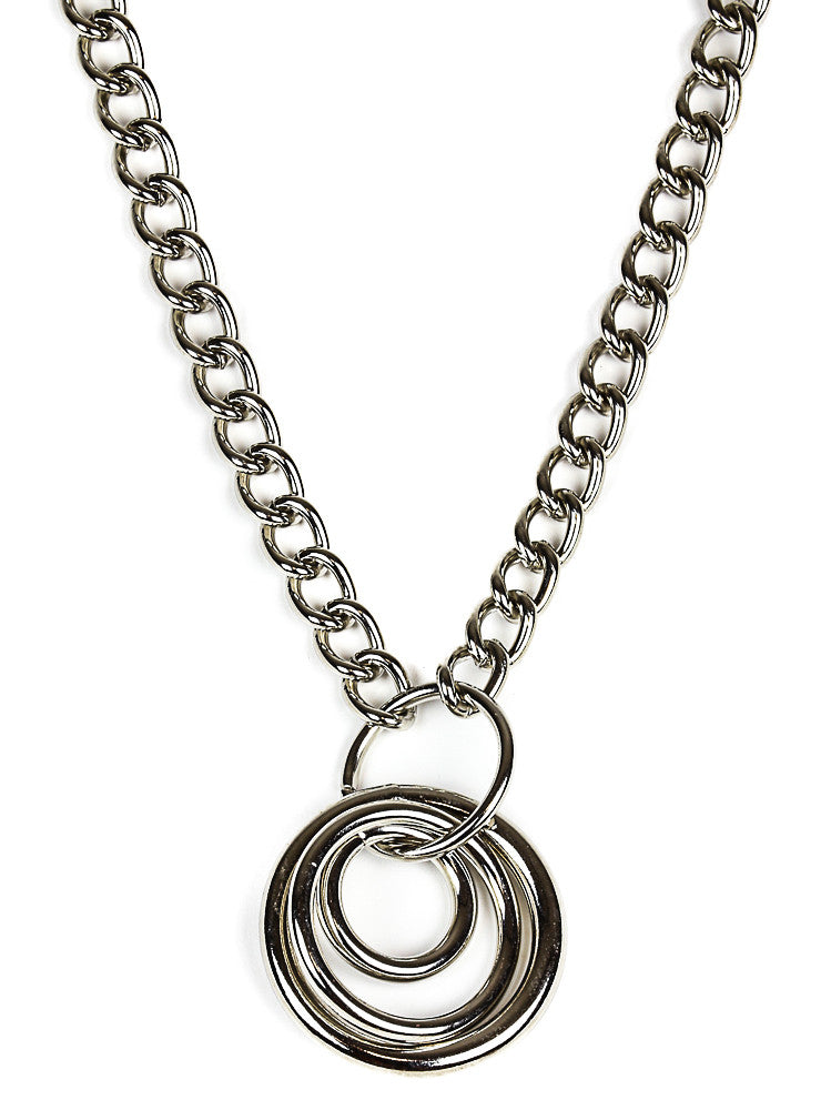Chained 3 Ring Necklace