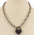 Rope Chain Multi Link Heart Padlock Pendant Choker