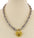 Rope Chain Multi Link Heart Padlock Pendant Choker