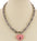Rope Chain Multi Link Heart Padlock Pendant Choker