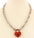 Rope Chain Multi Link Heart Padlock Pendant Choker