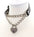 DOUBLE CHAIN HEART LOCK CHOKER