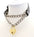 DOUBLE CHAIN HEART LOCK CHOKER