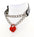 DOUBLE CHAIN HEART LOCK CHOKER