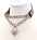 DOUBLE CHAIN HEART LOCK CHOKER