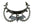 BAT CHOKER SPIKE CHOKER WITH CHAIN
