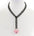 Hanging Lock Black Chain Heart Padlock Pendant Choker