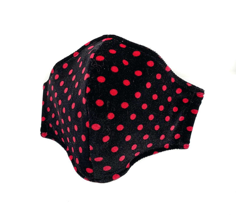 Red Polka Dot Face Mask Mouth Cover Face Cover Mask