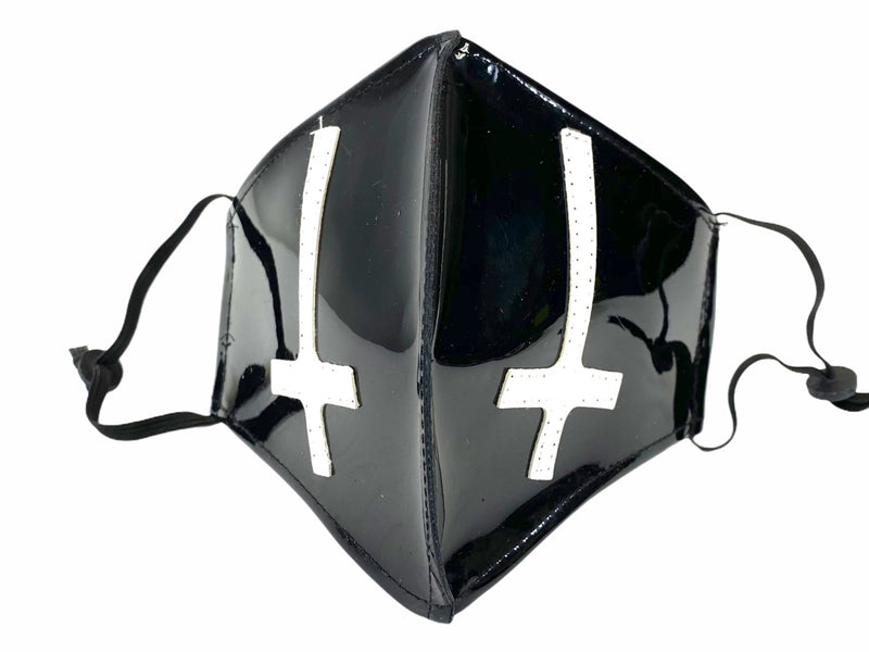 Reversed Cross Goth Face Mask