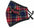 Punk Patch Plaid Mask