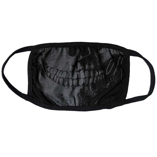 Skull Death Grey Face Mask fabric face covering mask