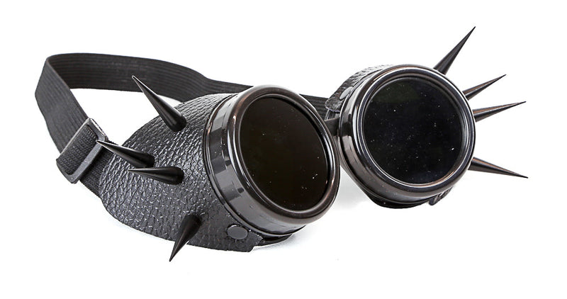 Leather Spike Goggles
