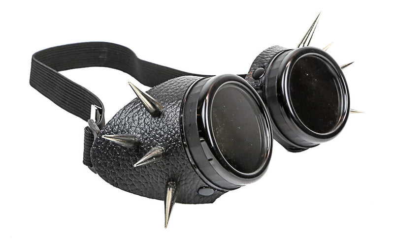 Leather Spike Goggles