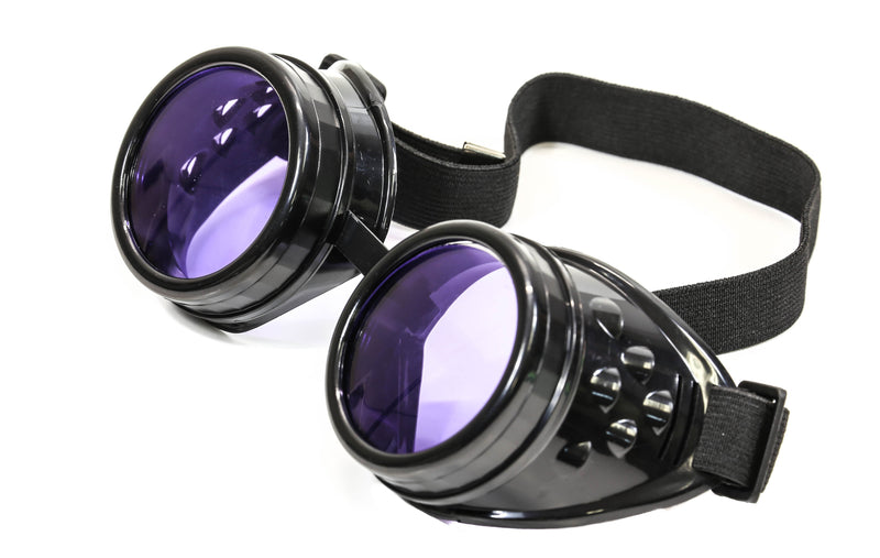 Black Plain Goggles Color Lens