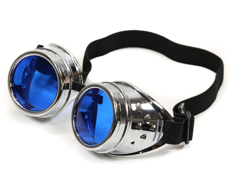 Silver Plain Goggles Color Lens