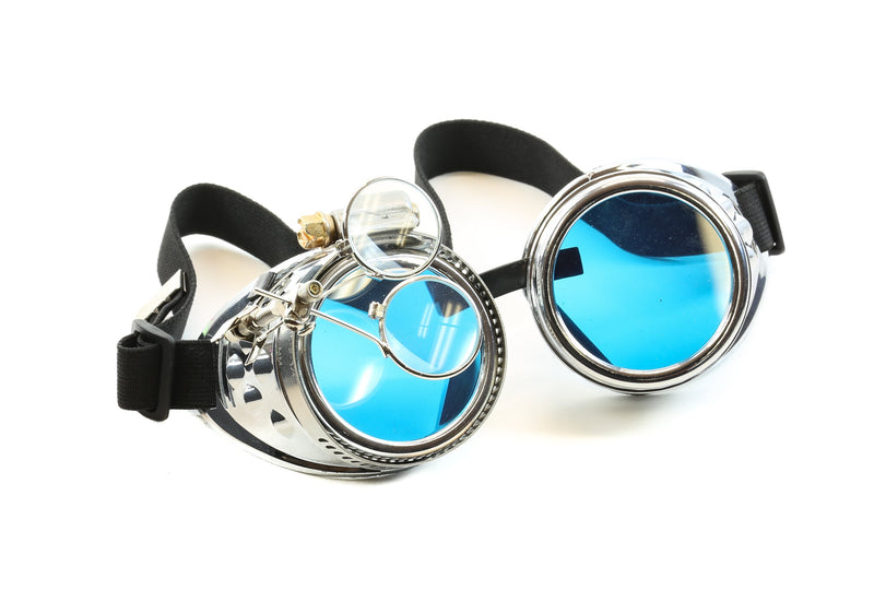 Silver Goggles Color Lens 2X Loupe