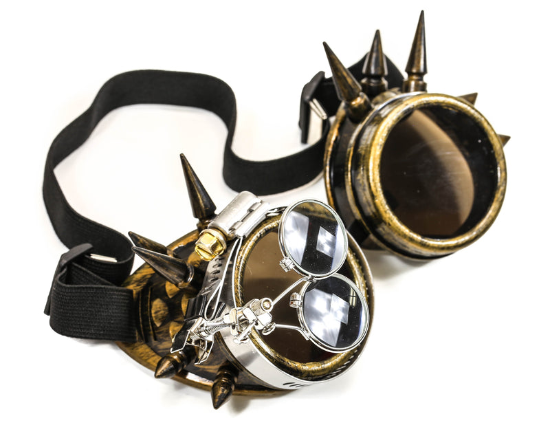 Brass Steampunk Loupe Goggles