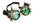Brass Steampunk Loupe Goggles