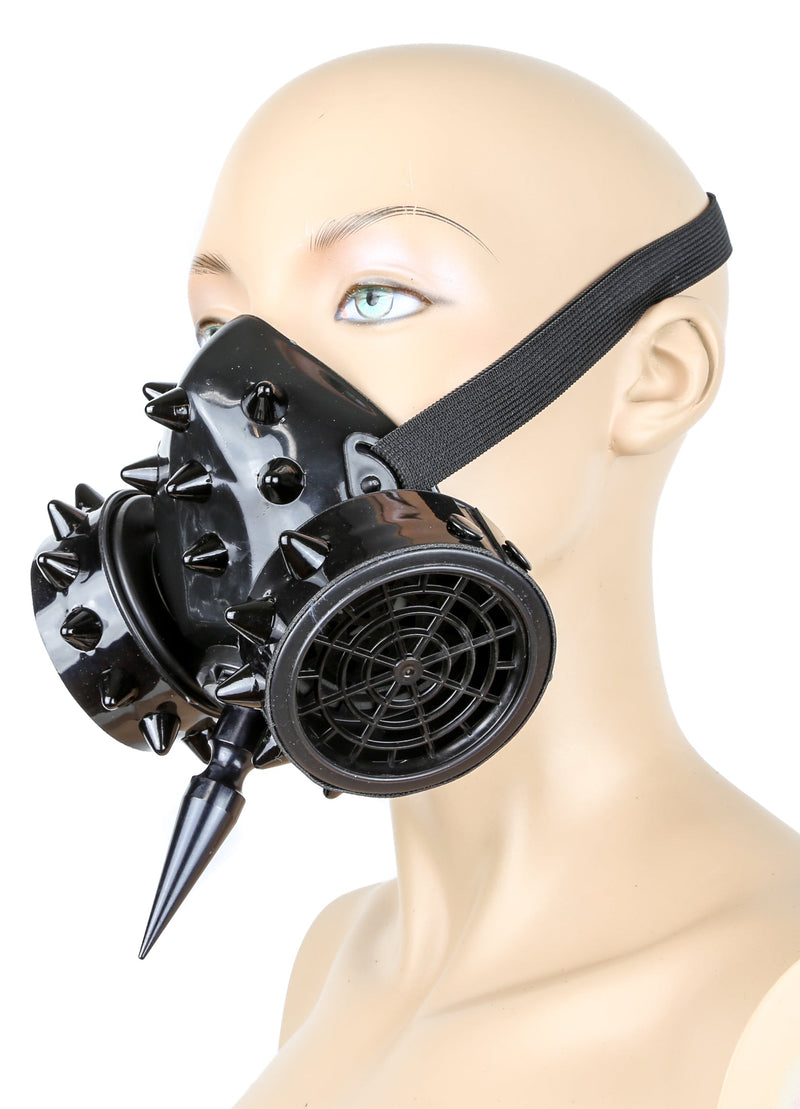 Studded Gas Mask Respirator
