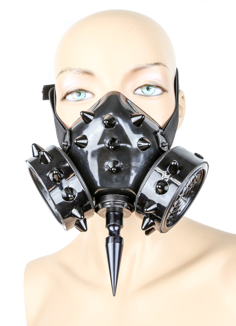 Studded Gas Mask Respirator