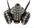 Studded Gas Mask Respirator