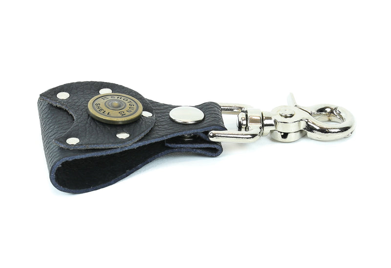 Leather Pick Holder Shotgun Shell Key Trigger Clasp Belt Insert Cable Pass On Gig Buffalo