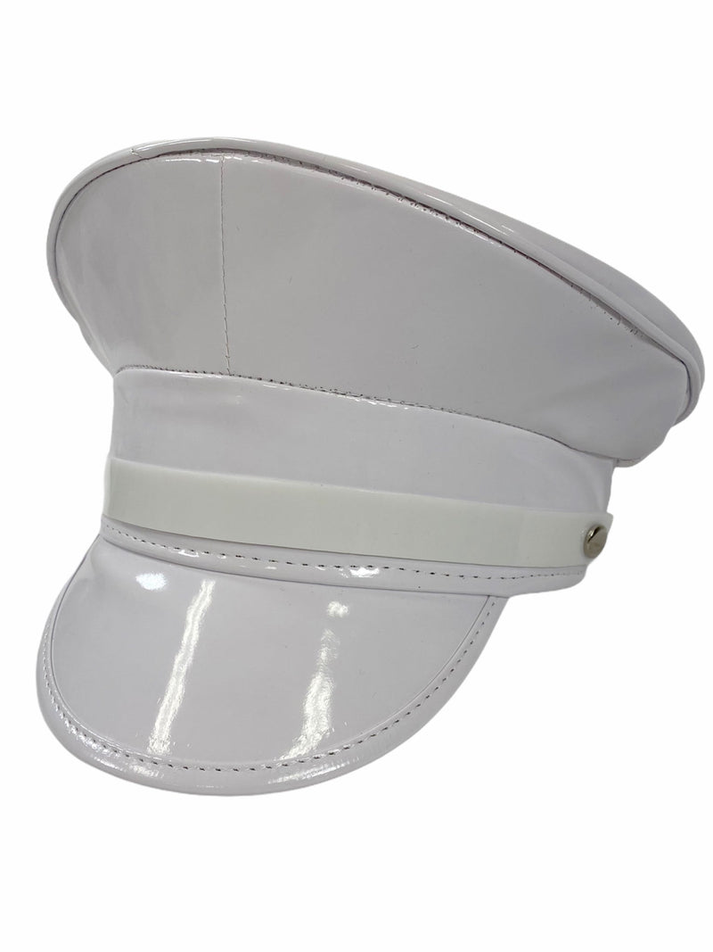 Neon Patent Strap Captain Hat