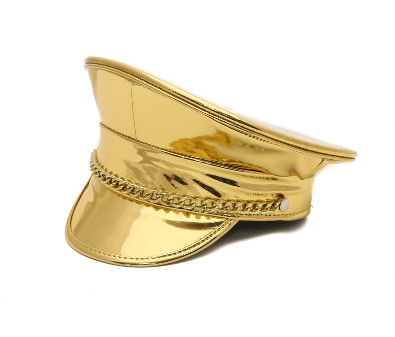 Gold Chain Captain Hat