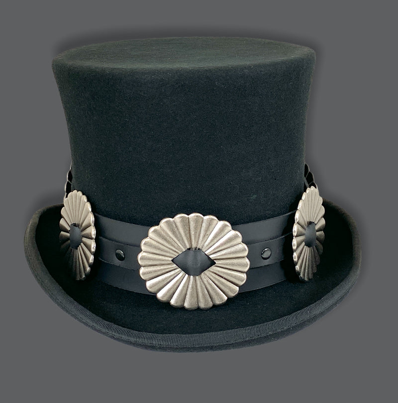 Large Concho Top Hat