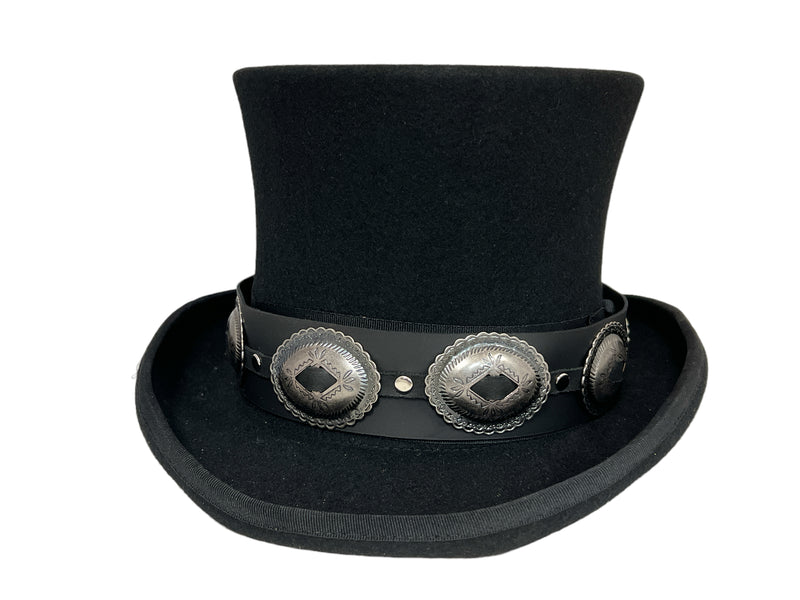 Wide Concho Hat Band Only for Top hats