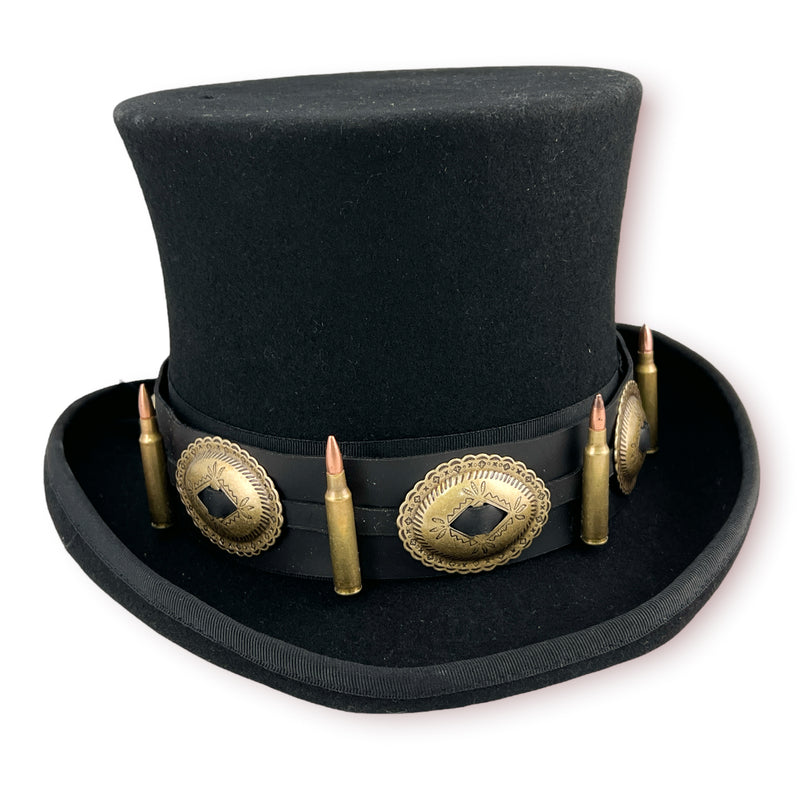 Brass Bullet Concho Tophat
