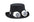 Steampunk Top Hat Wool Felt  Goggles