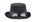 Steampunk Top Hat Wool Felt with Goggles Spiked Goggles