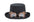 Steampunk Top Hat Wool Felt with Goggles Spiked Goggles