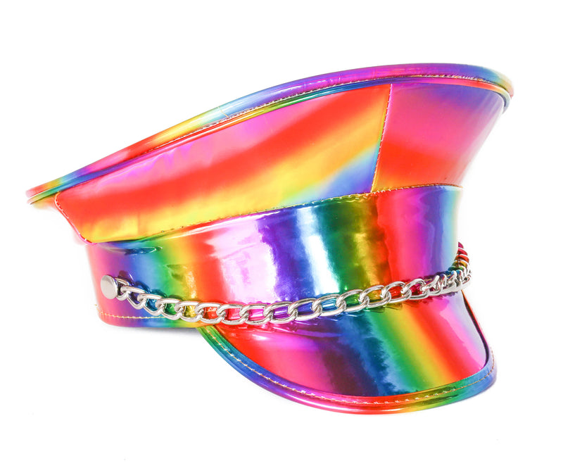 Rainbow Chain Captain Hat