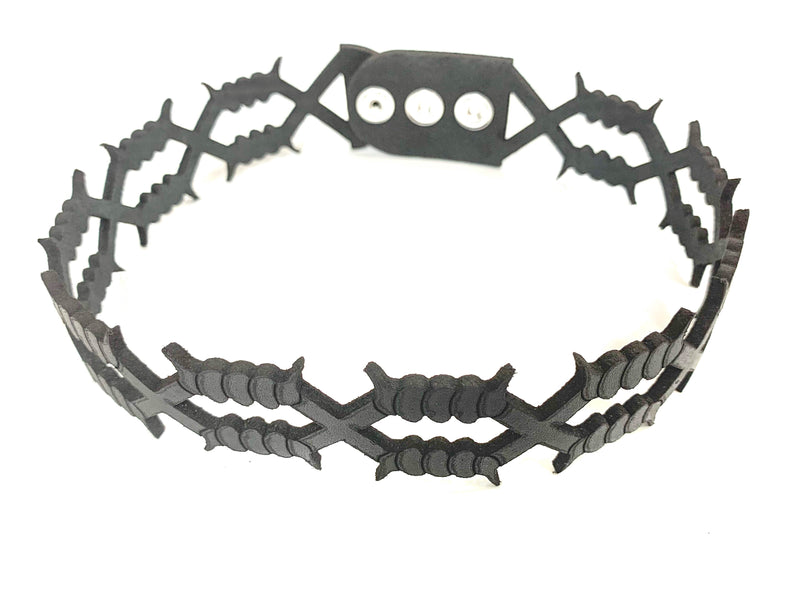 Barbwire Leather Steampunk Collar