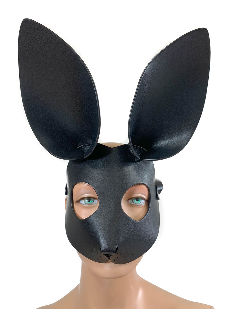 Black Bunny Ears Exotic Rabbit Full face Mask