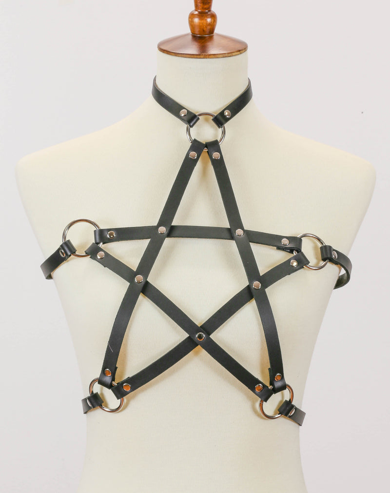 Leather Pentagram Harness