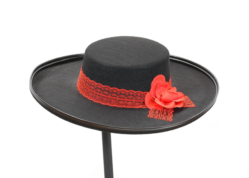 Red Lace Spanish Hat